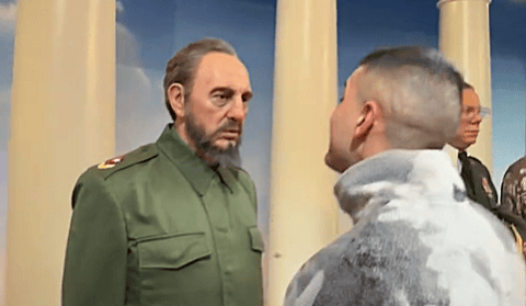 Cubano en Nueva York se topa con estatua de Fidel Castro y su reacción se viraliza