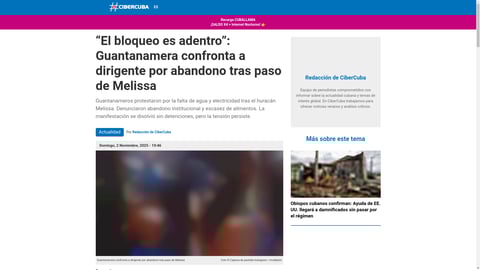 ¡Qué Fuerte! Guantanamera le Canta la Verdad a Dirigente y lo Pone en su Sitio: "El Bloqueo es Adentro"