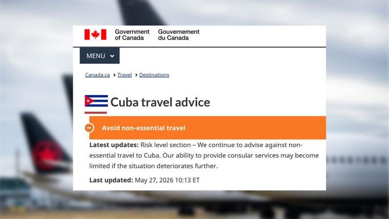 Canadá y Reino Unido advierten a viajeros: Cuba en crisis