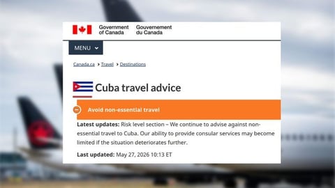 Canadá y Reino Unido Desaconsejan Viajar a Cuba por Crisis de Servicios