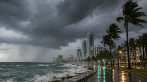 Frente Frío: ¡Alerta en el Sur de Florida por Lluvias, Viento y Olas!