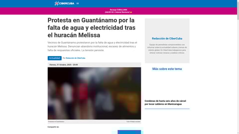 ¡Escándalo en Cuba! Huracán Melissa deja a Guantánamo sin agua ni luz y la gente ARDE en las calles