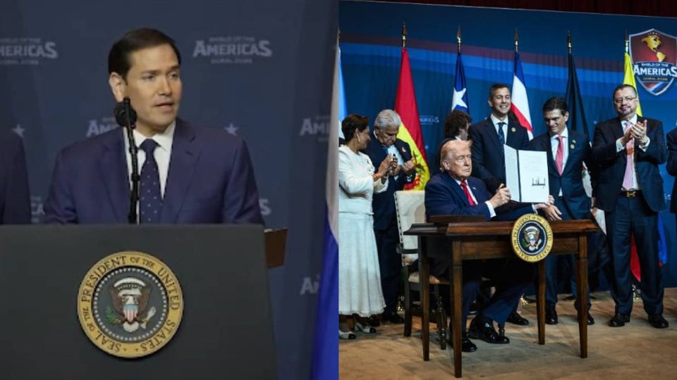 ¿Y a ti qué te importa el idioma? Trump promete "encargarse" de Cuba y se burla del español en cumbre