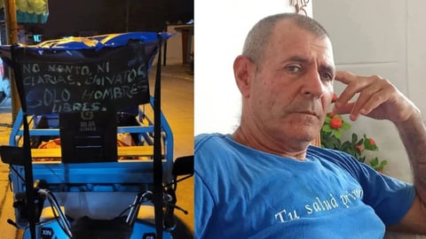 Bicitaxista de 68 Años Detenido en Cuba por Cartel Crítico