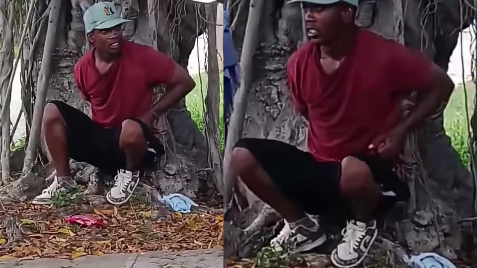 ¡Se formó el bochinche en Playa! Ladrón a palos y amarrado a un árbol tras atraco frustrado