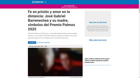 ¡Drama en Cuba! Madre muere esperando a su hijo preso: El Premio Patmos revela la verdad oculta