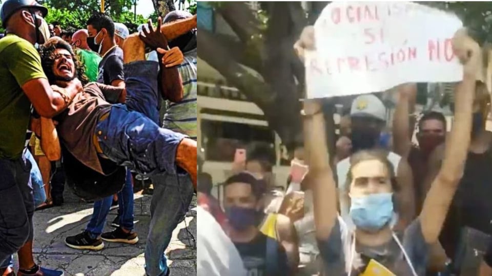 ¡Al garete Romero Negrín! Arrestado a palos por protestar apagones en La Habana