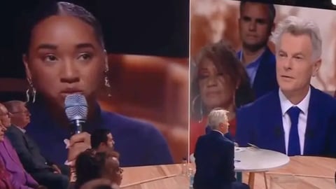 Joven cubana confronta a líder comunista francés sobre apoyo a Díaz-Canel