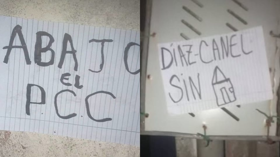 ¡Ciego de Ávila amaneció empapelá de bochinche contra el gobierno!