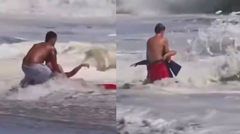 ¿Salvavidas o héroe? Trump invita a la Casa Blanca a joven que rescató a un niño del mar bravo