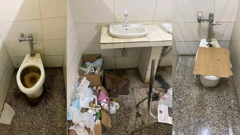 Baño en Ruinas: Denuncian Deterioro en Hospital de Santa Clara
