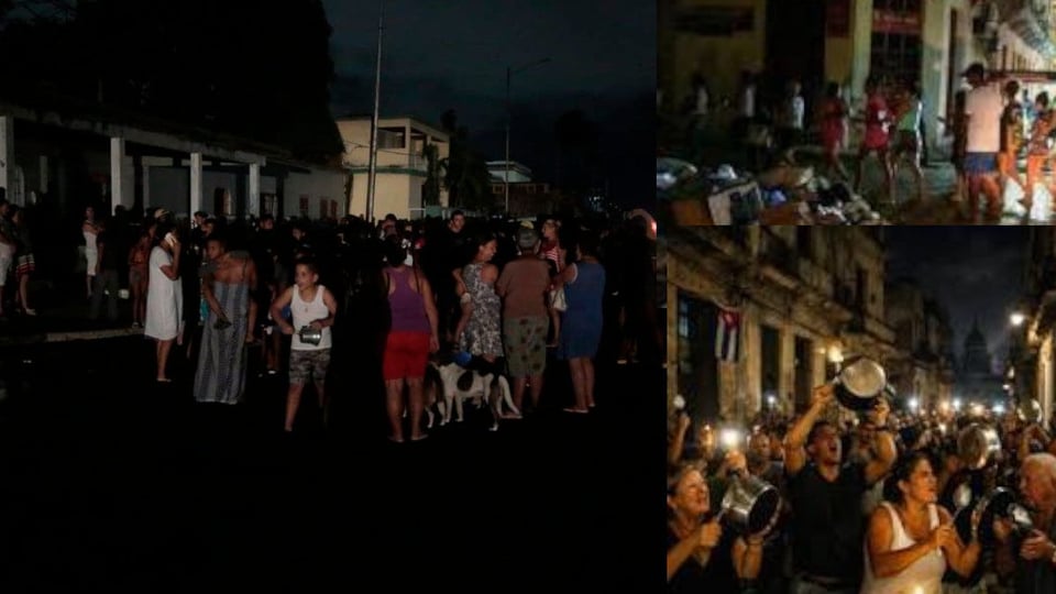 ¿Y a ti quién te saca de la oscuridad? Cacerolazos en Santiago y La Habana por apagones