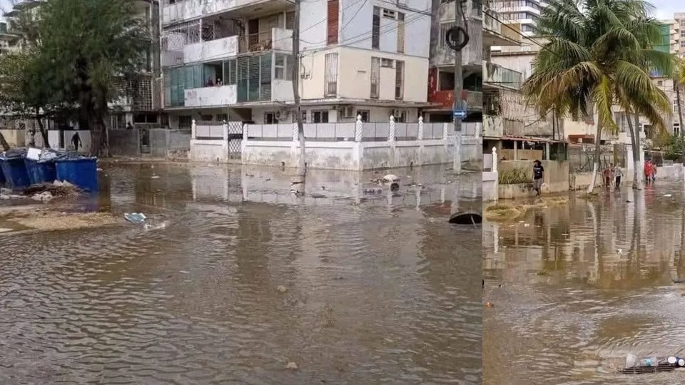El Vedado Bajo el Agua Otra Vez por Frente Frío
