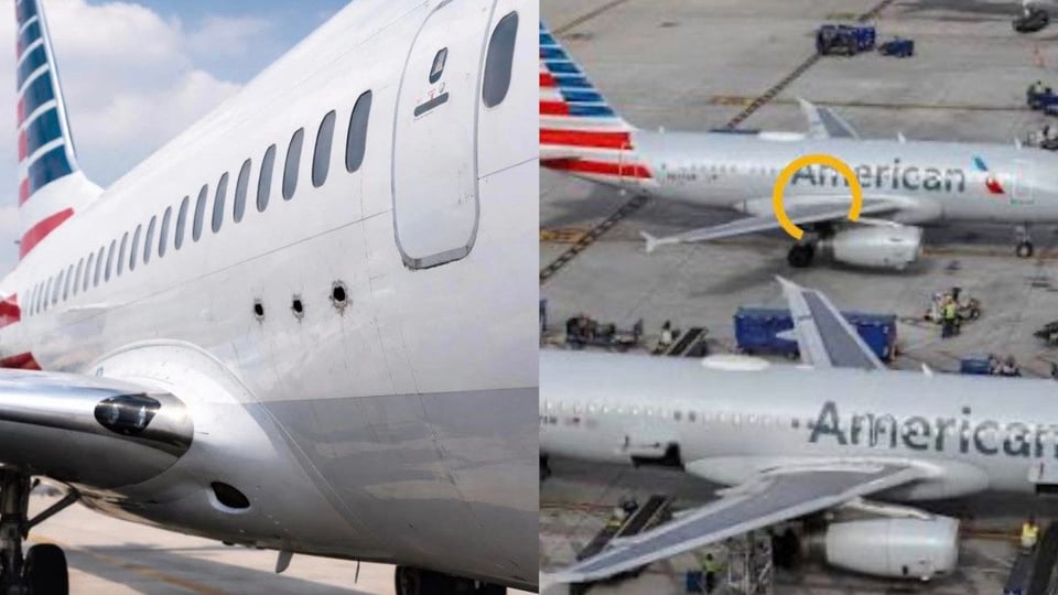 ¡Escándalo! ¿Avión de American Airlines aterrizó en Miami con el ala tiroteada?