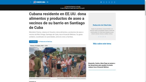 ¡Santiaguera en Houston revoluciona el barrio! Donación que pone a temblar al régimen