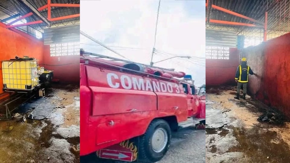 ¡Fuego en el garaje! Santa Clara arde por combustible escondido
