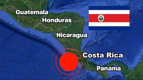 Fuerte Sacudida: Dos Sismos Magnitud 5.4 y 4.8 Azotan Costa Rica con Decenas de Réplicas