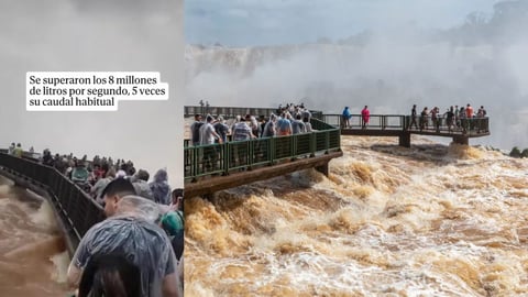 Las Cataratas del Iguazú Deslumbran con su Poderosa Crecida