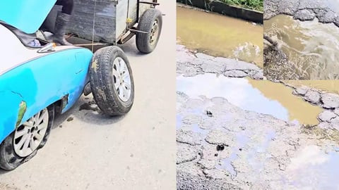 Bache mortal en Sancti Spíritus causa caos vehicular y daños a múltiples autos
