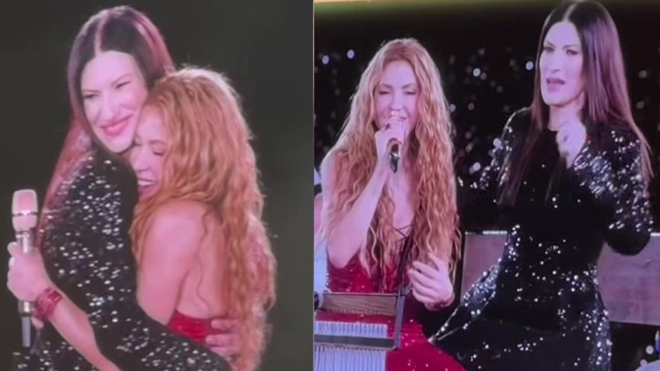 ¡Shakira y Laura Pausini juntas en Madrid! Cantan 'Antología' y el público enloquece