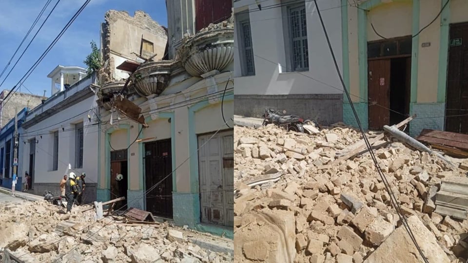 ¿Qué pasó en Matanzas? ¡Edificio patrimonial se desmorona y escapados de milagro!