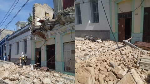 Se Derrumba Vivienda Patrimonial en Matanzas; Ocupantes Escapan Milagrosamente
