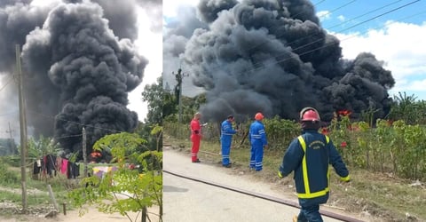 ¡Candela que te quema el barrio! Tremendo humo en Cabaiguán asusta hasta al chivo de la loma