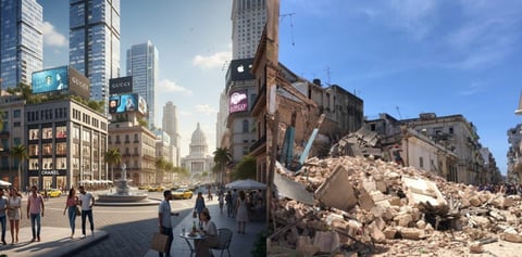 La Habana en Ruinas: La Desolación Bajo la Dictadura y la Visión de una Cuba Libre