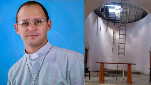 Sacerdote Cubano Gravemente Herido Tras Caída de Techo; Iglesia Pide Oraciones