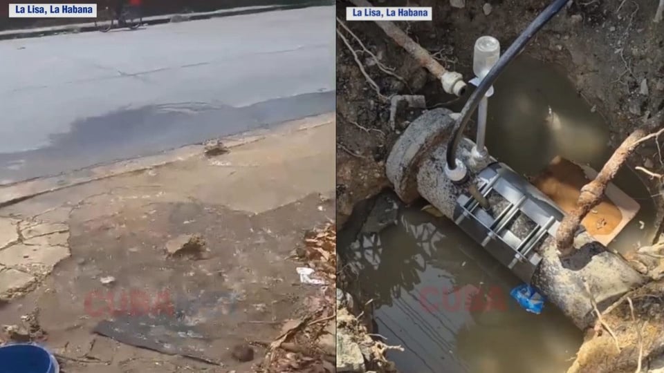 Vecinos de La Lisa reparan avería de agua ante falta de respuesta oficial