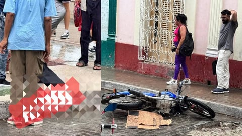 Menor en moto embiste a mujer en Santa Clara y escapa