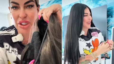 La Diosa estrena peluca negra y la luce junto a su hija