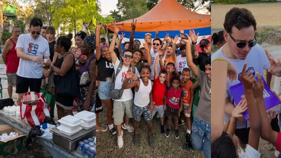 ¿Y a ti te importa? Sandro Castro reparte comida y barbería en La Habana y la gente lo dice de todo