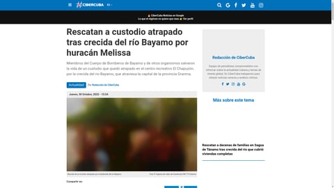 ¡Cuidado, mi gente! ¡Rescate de película en Bayamo tras el azote del huracán Melissa!