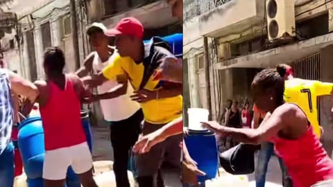 Tensión en Centro Habana: Vecinos se enfrentan por agua tras días de escasez