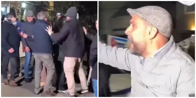 ¡Bochinche en Montevideo! Cubanos chocan frente a embajada por presos políticos