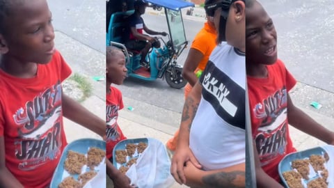 Niño cubano de 10 años vende coquitos para ayudar a su familia