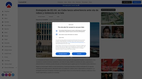 Embajada de EE.UU. en Cuba advierte sobre aumento de robos y violencia