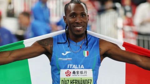 ¡Oye esto! Andy Díaz le da oro a Italia en el triple salto mundial, mientras Cuba se queda viendo la pelea