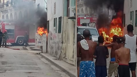 Incendio en Registro Soterrado Provoca Humareda en La Habana Vieja