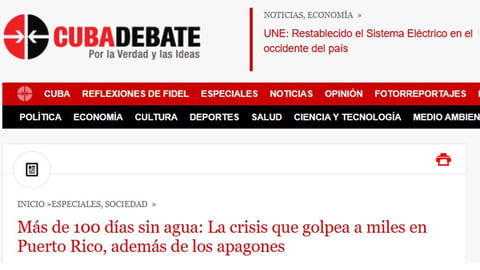 ¿Y tú qué? Cubadebate se queja de Puerto Rico pero se traga la crisis cubana