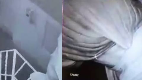 ¡Coge cámara, coge bombillo! Ladrón con gorro hace el show en Bayamo