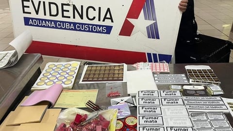 Incautan materiales falsos para tabacos en aeropuerto de La Habana