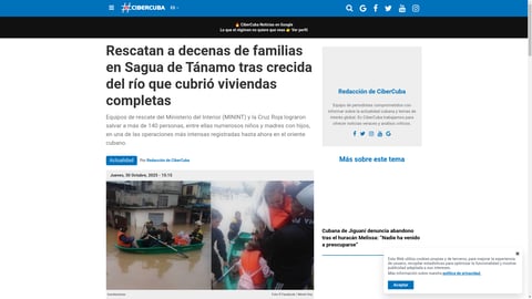 ¡Impactante rescate en Cuba! Familias enteras salvan la vida entre el agua embravecida ¡Nadie lo esperaba!