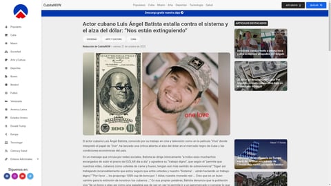 ¡Actor Cubano Explota Contra el Dólar y el Sistema! 'Nos Están Extinguiendo'