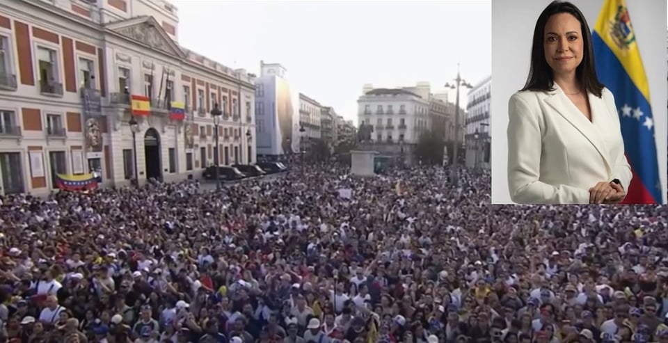 ¿Y tú sabes? ¡Madrid se incendió por María Corina!