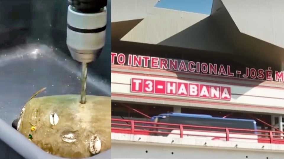 Cae pasajero con droga escondida en figura religiosa en Aeropuerto de La Habana