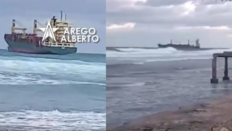 Buque LARS D: Un Gigante del Mar Detenido por la Marejada en Playa Baracoa