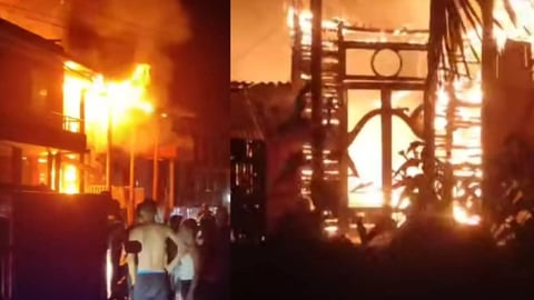 Incendio Devora Viviendas en Guantánamo Bajo la Oscuridad de un Apagón