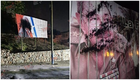 ¡¿A Fidel, Raúl y al Singao le pintaron un boicot en las vallas?! ¡El Oriente arde!